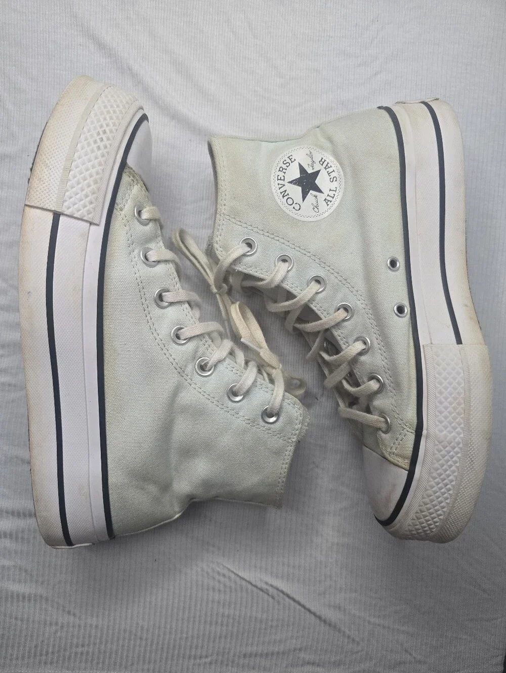Converse Chuck Taylor All Star Lift Platform High Top Mint Green US 8 - Picture 2 of 7